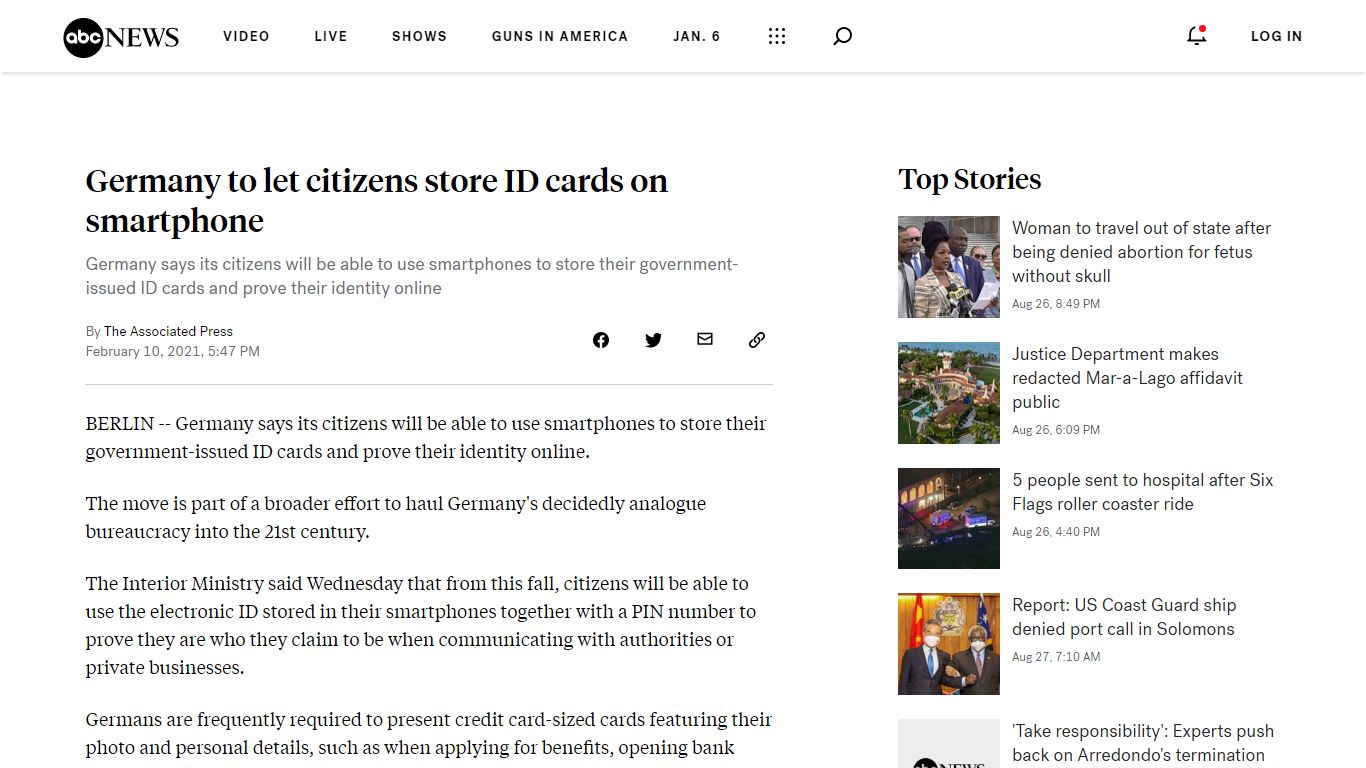 Germany to let citizens store ID cards on smartphone